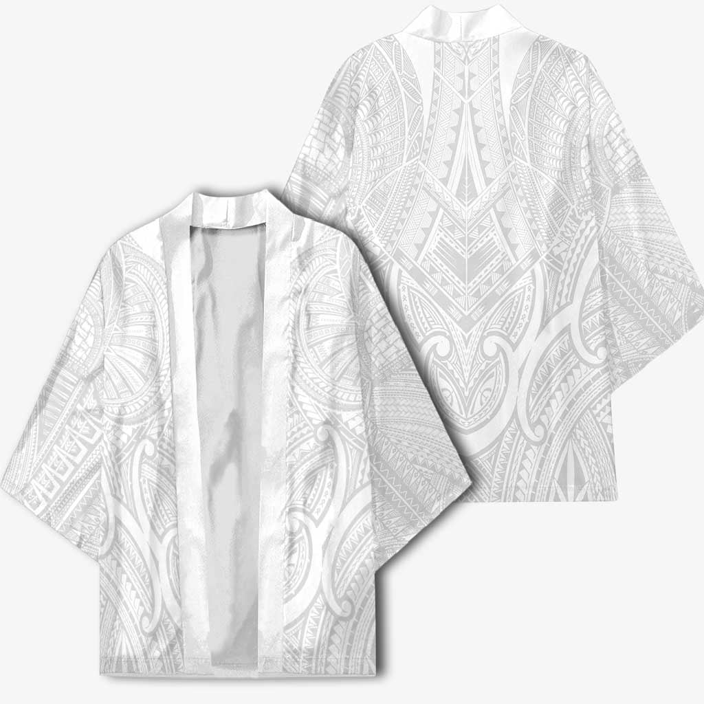 Samoan Traditional Art Tattoos Kimono Tatau Roman Reigns White Color - Polynesian Pride