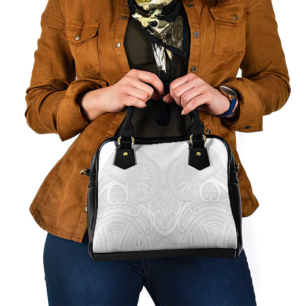 Samoan Traditional Art Tattoos Shoulder Handbag Tatau Roman Reigns White Color LT03 - Polynesian Pride