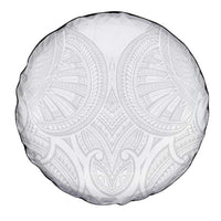 Samoan Traditional Art Tattoos Spare Tire Cover Tatau Roman Reigns White Color LT03 - Polynesian Pride