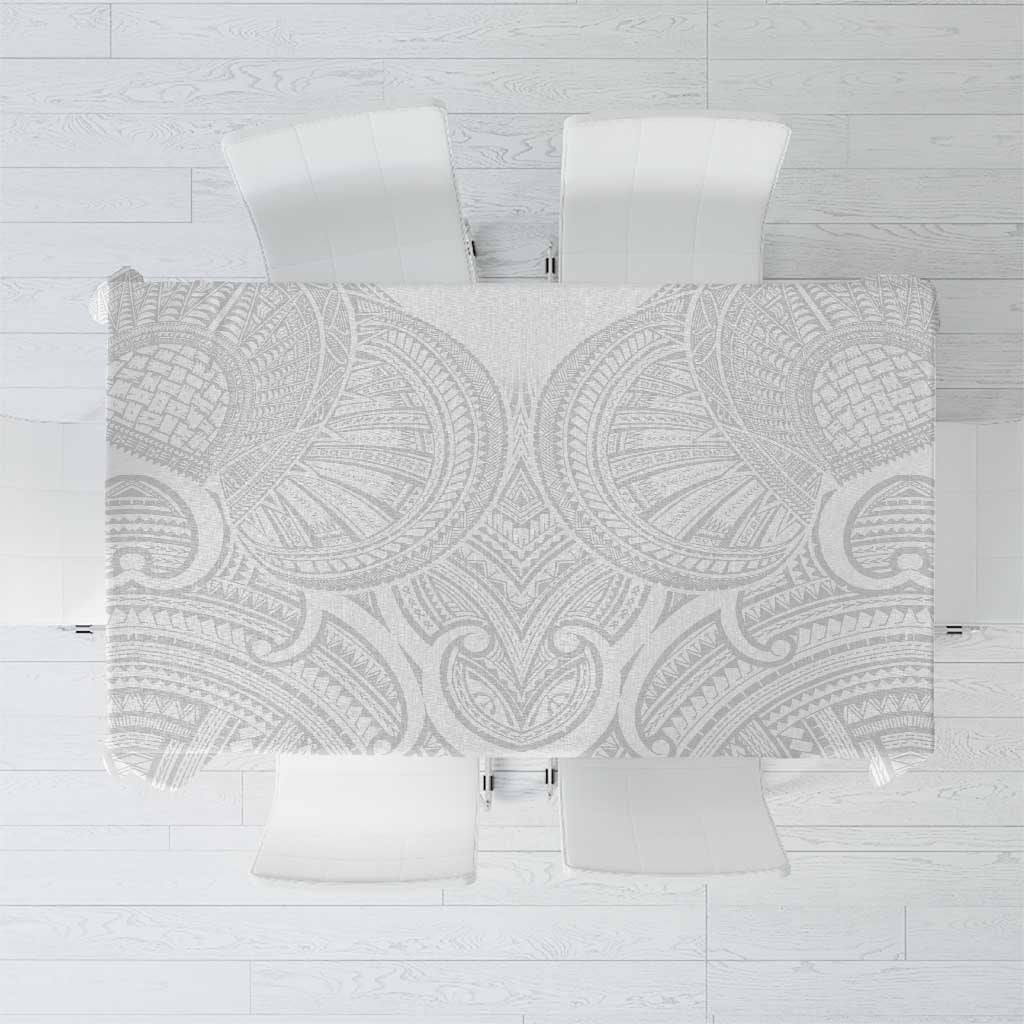 Samoan Traditional Art Tattoos Tablecloth Tatau Roman Reigns White Color LT03 White - Polynesian Pride
