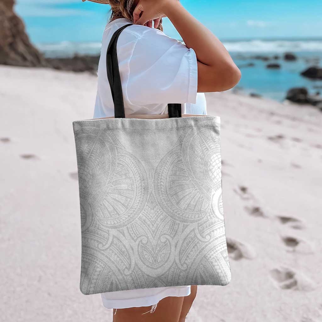 Samoan Traditional Art Tattoos Tote Bag Tatau Roman Reigns White Color LT03 - Polynesian Pride