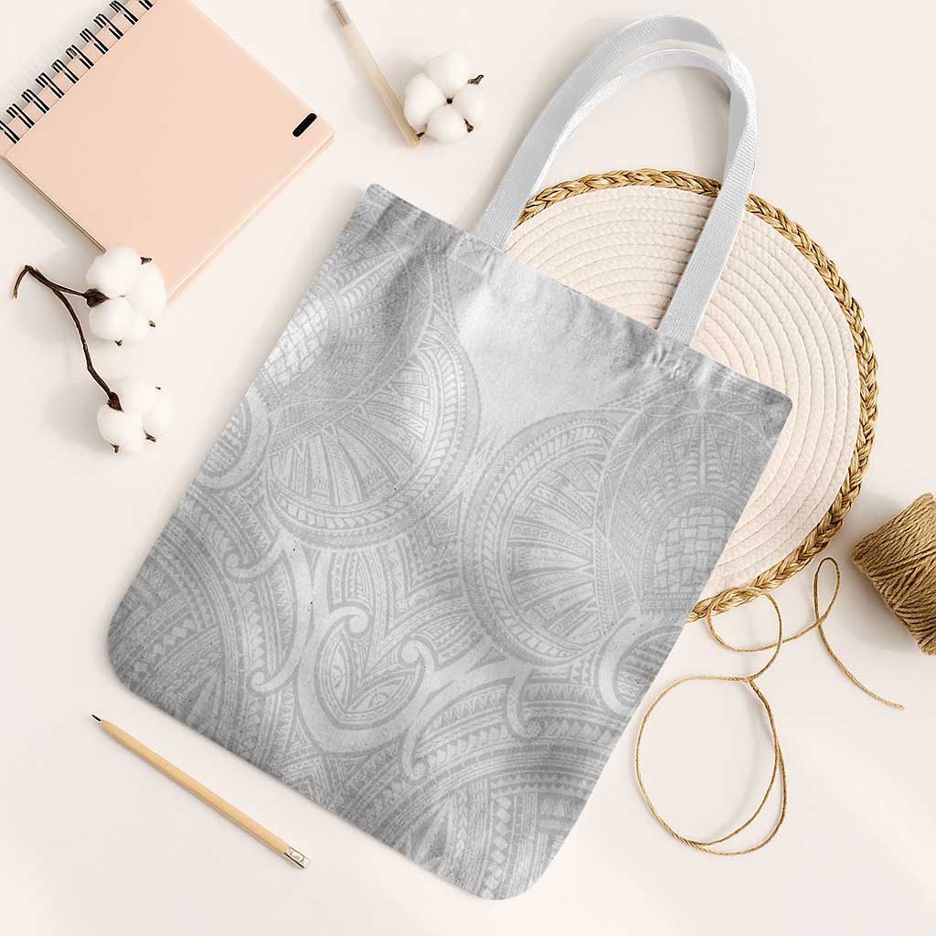 Samoan Traditional Art Tattoos Tote Bag Tatau Roman Reigns White Color LT03 White Strap One Size White - Polynesian Pride