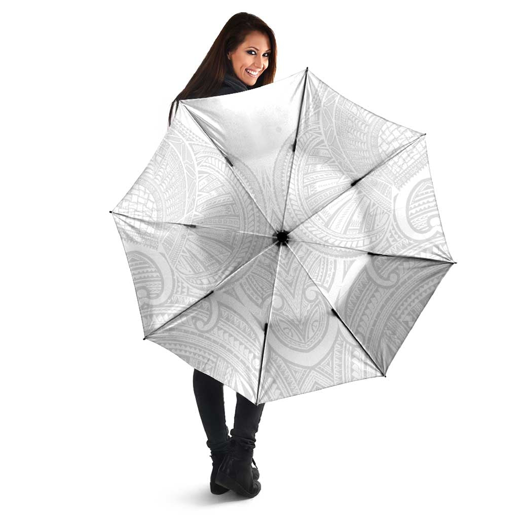 Samoan Traditional Art Tattoos Umbrella Tatau Roman Reigns White Color - Polynesian Pride