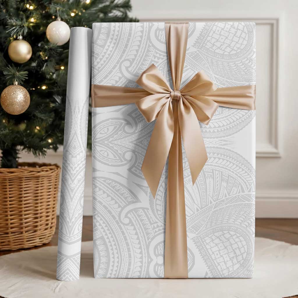 Samoan Traditional Art Tattoos Wrapping Paper Tatau Roman Reigns White Color - Polynesian Pride