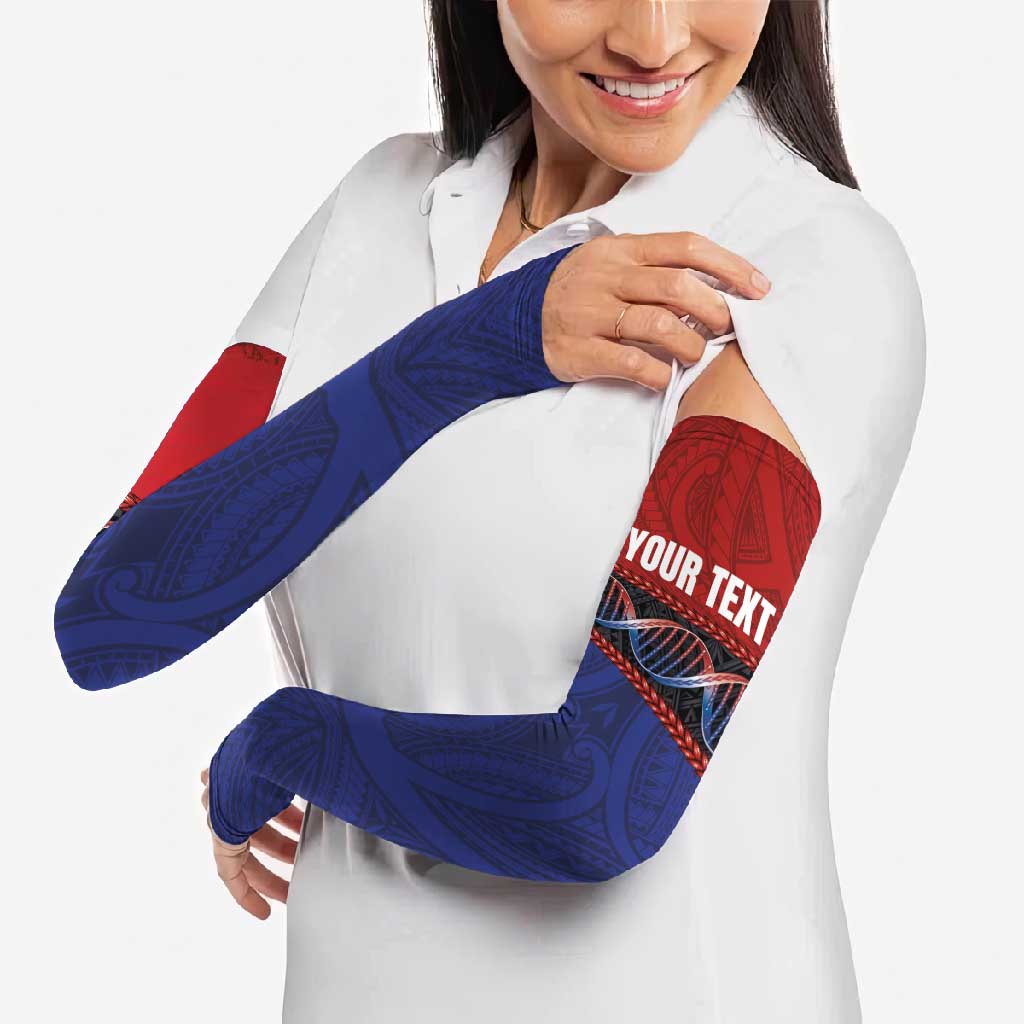 Personalised Samoan DNA-Proud of Samoa Arm Sleeves Polynesian Patterns - Polynesian Pride