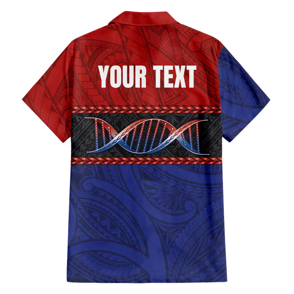 Personalised Samoan DNA-Proud of Samoa Family Matching Long Sleeve Bodycon Dress and Hawaiian Shirt Polynesian Patterns LT03 - Polynesian Pride
