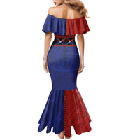 Personalised Samoan DNA-Proud of Samoa Family Matching Mermaid Dress and Hawaiian Shirt Polynesian Patterns LT03 - Polynesian Pride