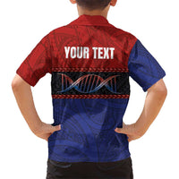 Personalised Samoan DNA-Proud of Samoa Family Matching Puletasi and Hawaiian Shirt Polynesian Patterns - Polynesian Pride