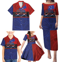 Personalised Samoan DNA-Proud of Samoa Family Matching Puletasi and Hawaiian Shirt Polynesian Patterns - Polynesian Pride