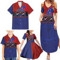 Personalised Samoan DNA-Proud of Samoa Family Matching Summer Maxi Dress and Hawaiian Shirt Polynesian Patterns LT03 - Polynesian Pride