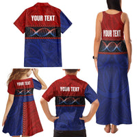 Personalised Samoan DNA-Proud of Samoa Family Matching Tank Maxi Dress and Hawaiian Shirt Polynesian Patterns LT03 - Polynesian Pride