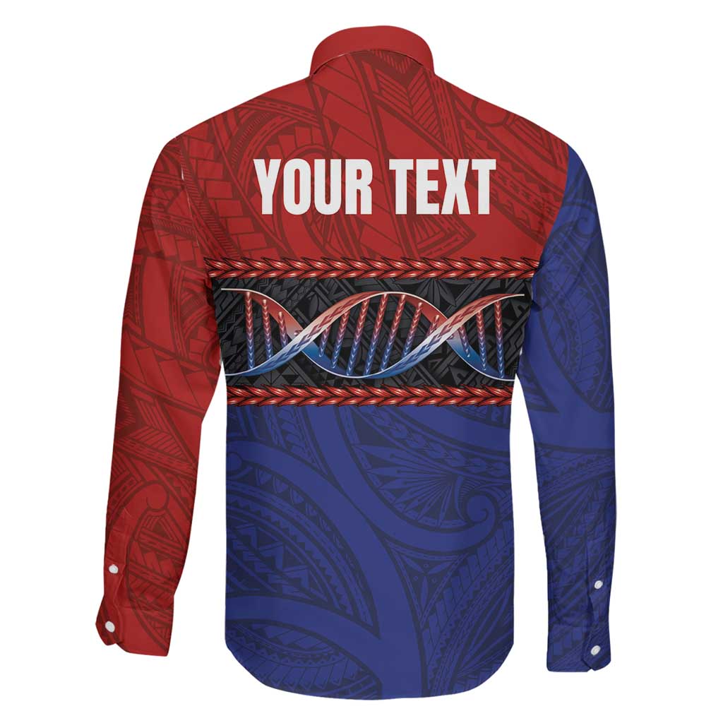 Personalised Samoan DNA-Proud of Samoa Family Matching Tank Maxi Dress and Hawaiian Shirt Polynesian Patterns LT03 - Polynesian Pride