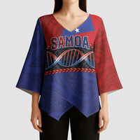 Personalised Samoan DNA-Proud of Samoa Kimono Sleeve Blouse Polynesian Patterns LT03 - Polynesian Pride