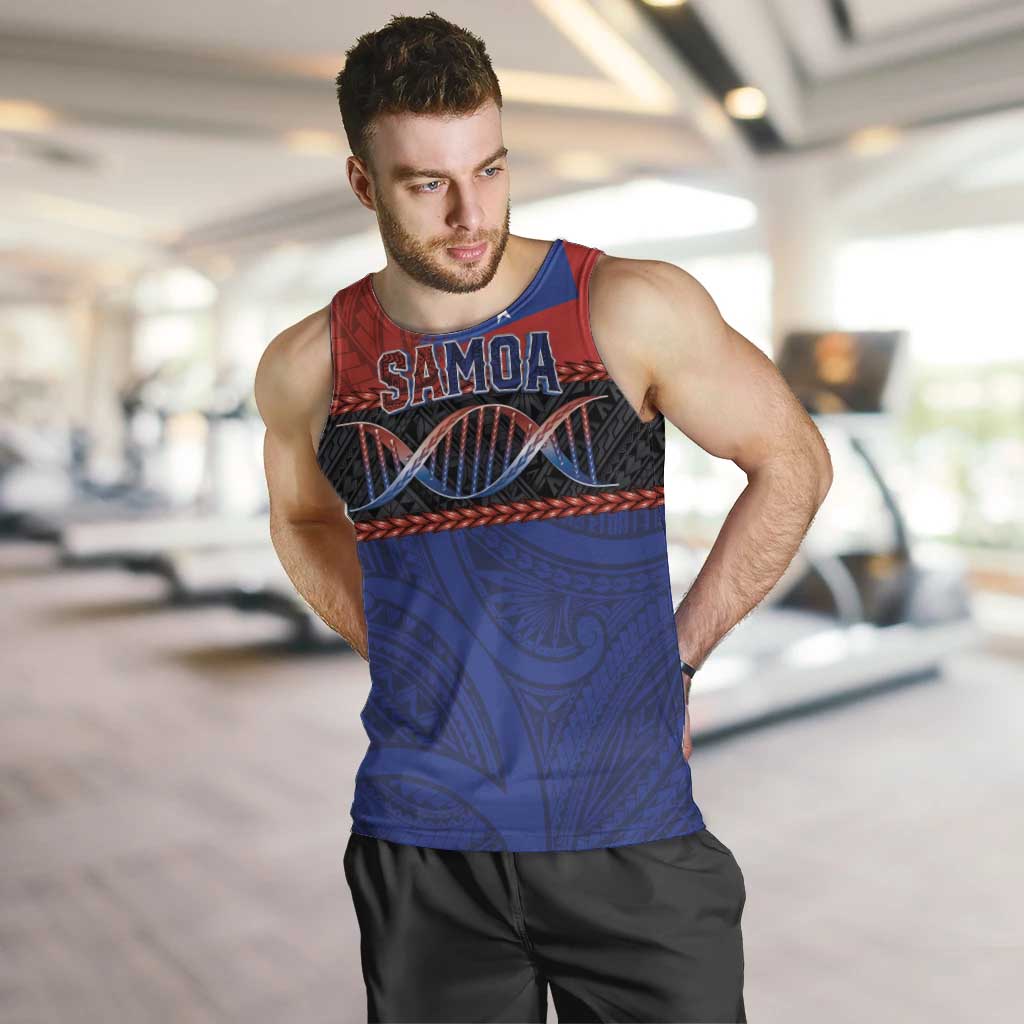 Personalised Samoan DNA-Proud of Samoa Men Tank Top Polynesian Patterns - Polynesian Pride