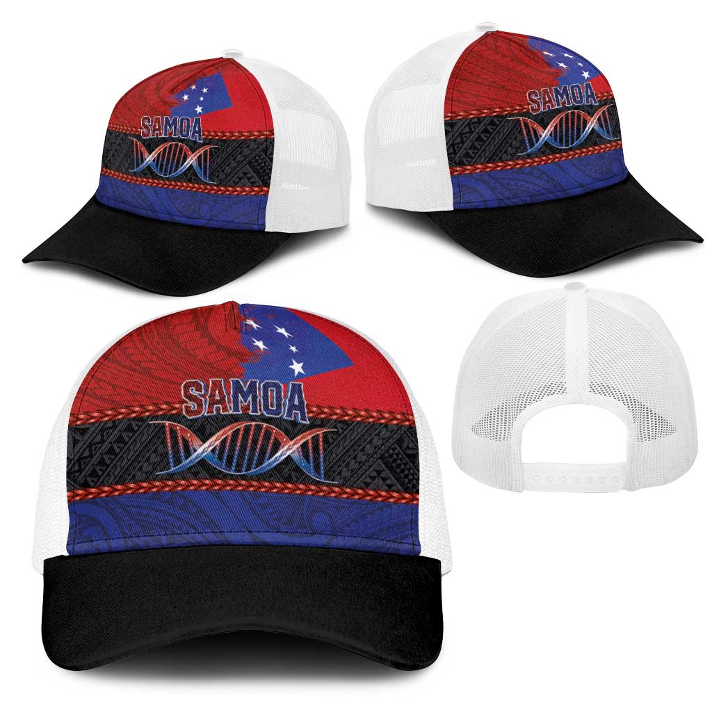 Samoan DNA-Proud of Samoa Mesh Trucker Cap Polynesian Patterns - Polynesian Pride