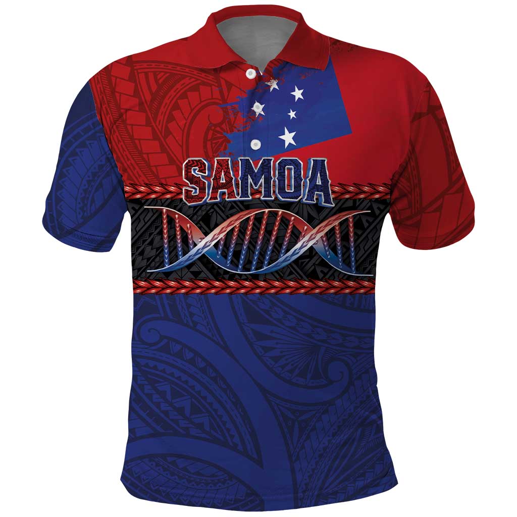 Personalised Samoan DNA-Proud of Samoa Polo Shirt Polynesian Patterns LT03 Multicolor - Polynesian Pride