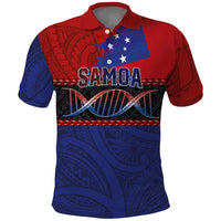 Personalised Samoan DNA-Proud of Samoa Polo Shirt Polynesian Patterns LT03 Multicolor - Polynesian Pride
