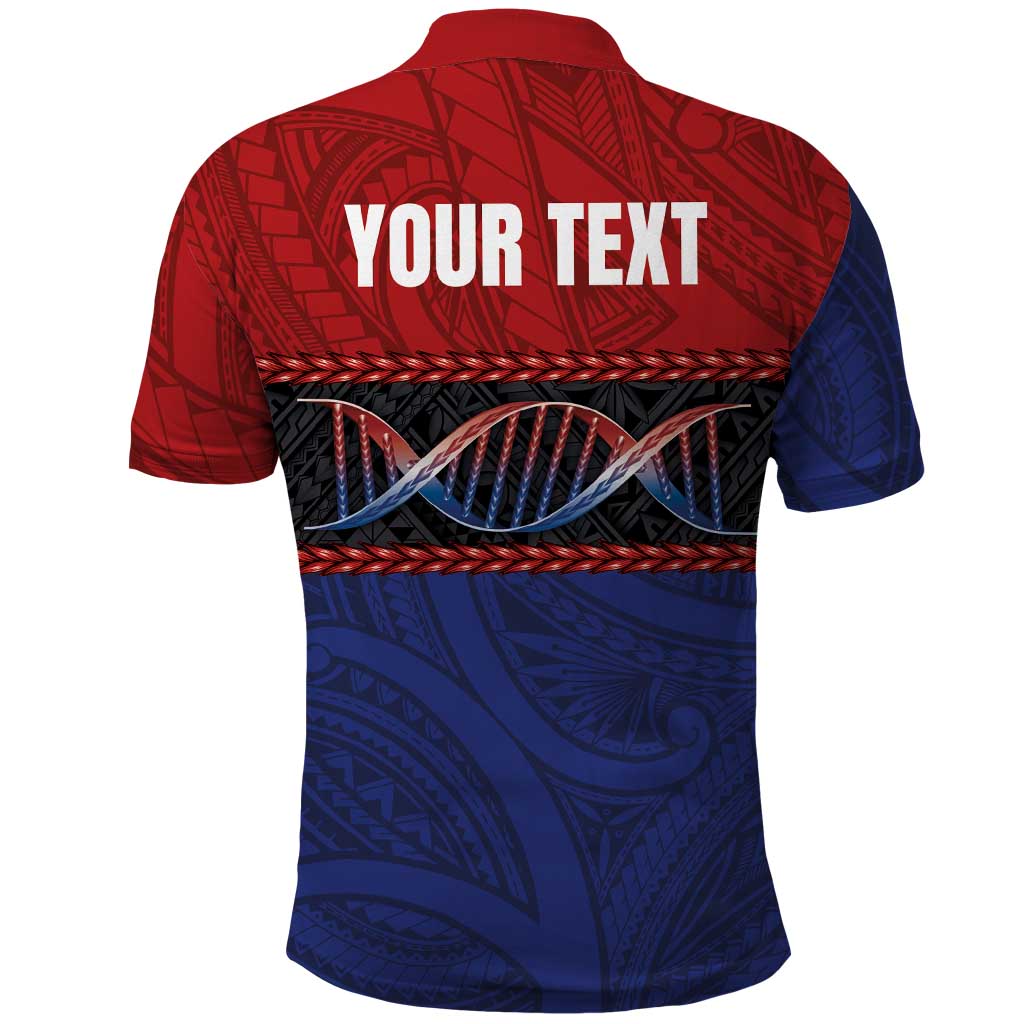 Personalised Samoan DNA-Proud of Samoa Polo Shirt Polynesian Patterns LT03 - Polynesian Pride