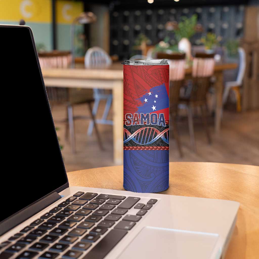 Samoan DNA-Proud of Samoa Skinny Tumbler Polynesian Patterns - Polynesian Pride