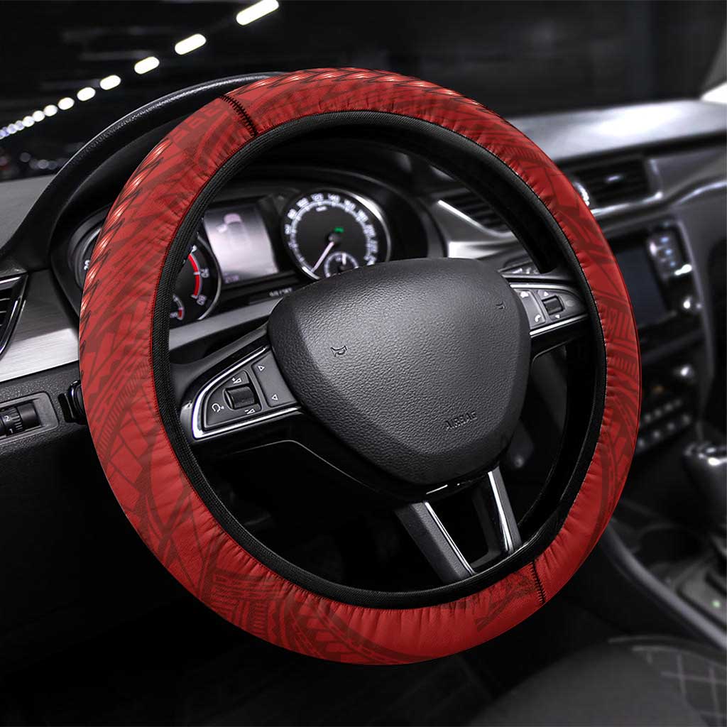 Samoan DNA-Proud of Samoa Steering Wheel Cover Polynesian Patterns - Polynesian Pride