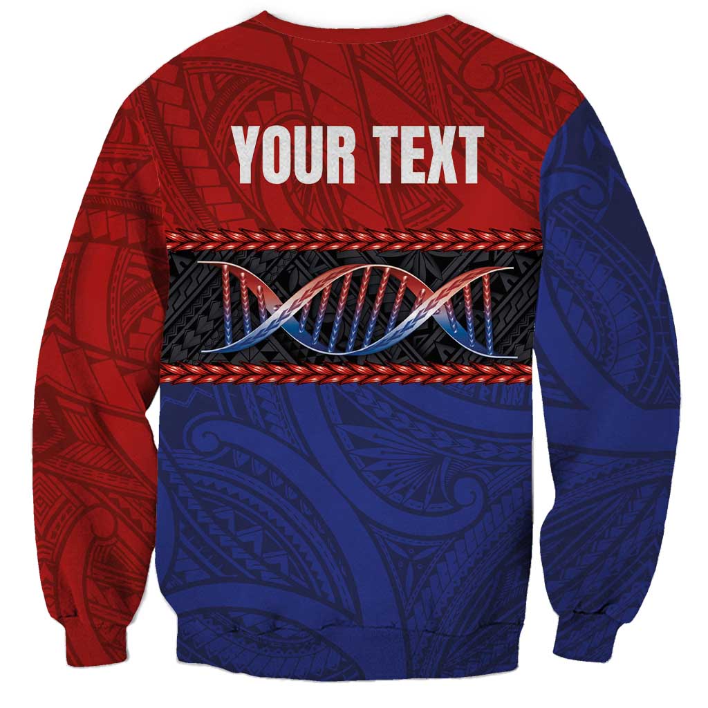 Personalised Samoan DNA-Proud of Samoa Sweatshirt Polynesian Patterns LT03 - Polynesian Pride