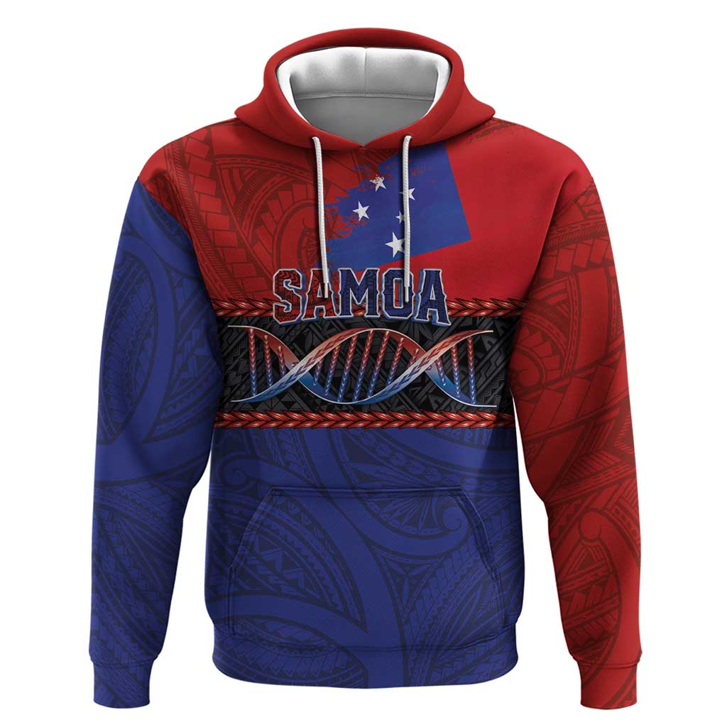 Personalised Samoan DNA-Proud of Samoa Zip Hoodie Polynesian Patterns LT03 Pullover Hoodie Multicolor - Polynesian Pride