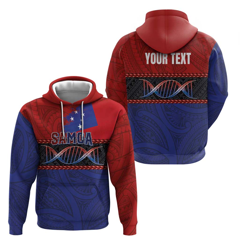 Personalised Samoan DNA-Proud of Samoa Zip Hoodie Polynesian Patterns LT03 - Polynesian Pride