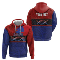 Personalised Samoan DNA-Proud of Samoa Zip Hoodie Polynesian Patterns LT03 - Polynesian Pride