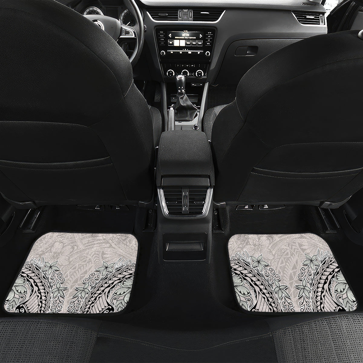 Custom Hawaii James Campbell High School Car Mats Tribal Kakau Pattern LT03 - Polynesian Pride