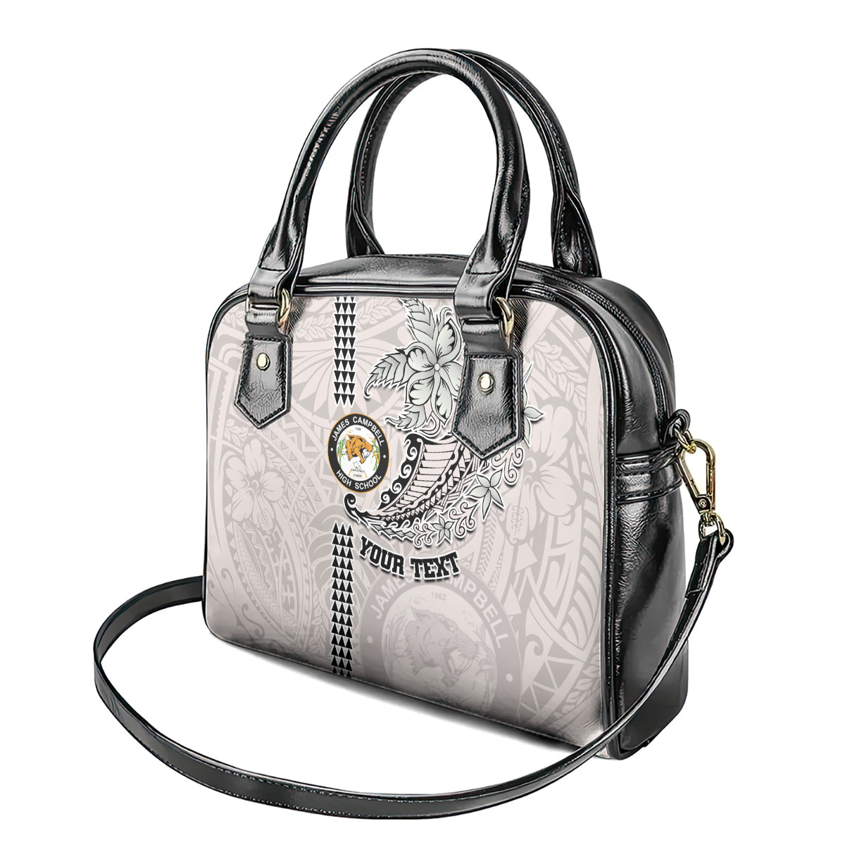 Custom Hawaii James Campbell High School Shoulder Handbag Tribal Kakau Pattern LT03 - Polynesian Pride