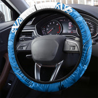 New Zealand Womens Day Steering Wheel Cover Traditional Maori Woman Polynesian Pattern Blue Color LT03 - Polynesian Pride
