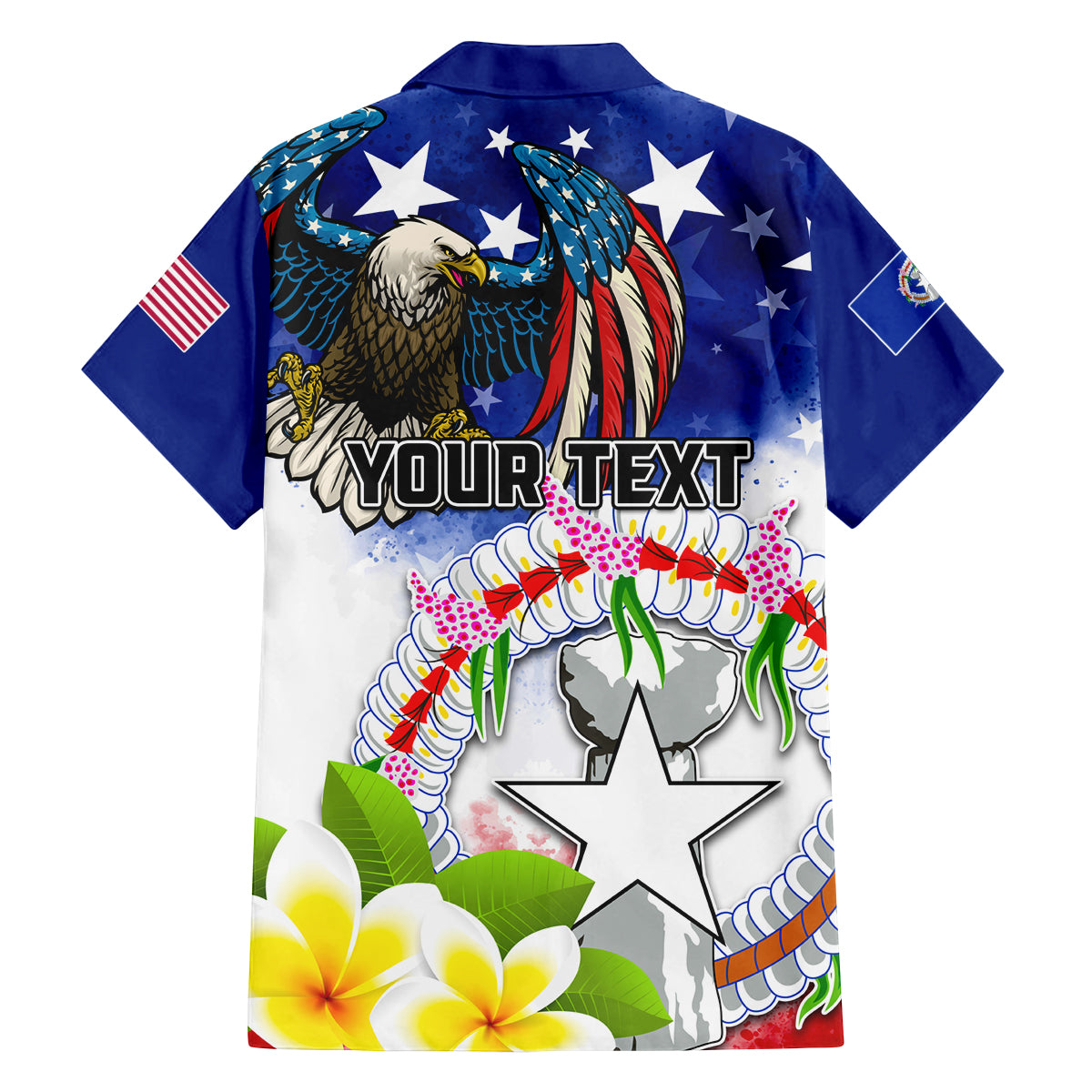 Custom Northern Mariana Islands Commonwealth Covenant Day Family Matching Off Shoulder Maxi Dress and Hawaiian Shirt Plumeria Flower Splash Style LT03 - Polynesian Pride