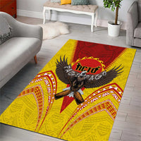American Samoa Fautasi Race Area Rug Pago Pago-Aeto Samoan Tattoo and Eagle LT03 - Polynesian Pride