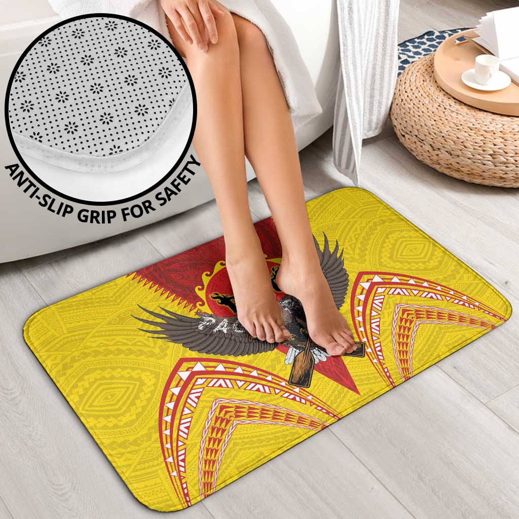 American Samoa Fautasi Race Bathroom Set Pago Pago-Aeto Samoan Tattoo and Eagle