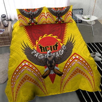 American Samoa Fautasi Race Bedding Set Pago Pago-Aeto Samoan Tattoo and Eagle LT03 - Polynesian Pride