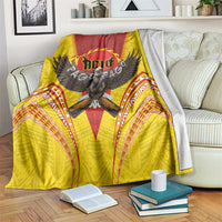 American Samoa Fautasi Race Blanket Pago Pago-Aeto Samoan Tattoo and Eagle