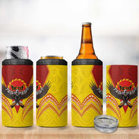 American Samoa Fautasi Race 4 in 1 Can Cooler Tumbler Pago Pago-Aeto Samoan Tattoo and Eagle LT03 - Polynesian Pride