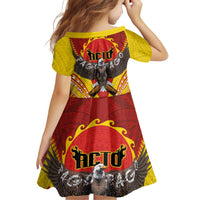 American Samoa Fautasi Race Family Matching Off Shoulder Short Dress and Hawaiian Shirt Pago Pago-Aeto Samoan Tattoo and Eagle LT03 - Polynesian Pride