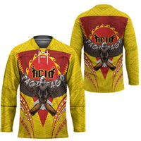 American Samoa Fautasi Race Hockey Jersey Pago Pago-Aeto Samoan Tattoo and Eagle