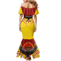American Samoa Fautasi Race Mermaid Dress Pago Pago-Aeto Samoan Tattoo and Eagle LT03 - Polynesian Pride