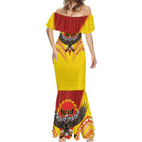 American Samoa Fautasi Race Mermaid Dress Pago Pago-Aeto Samoan Tattoo and Eagle LT03 - Polynesian Pride