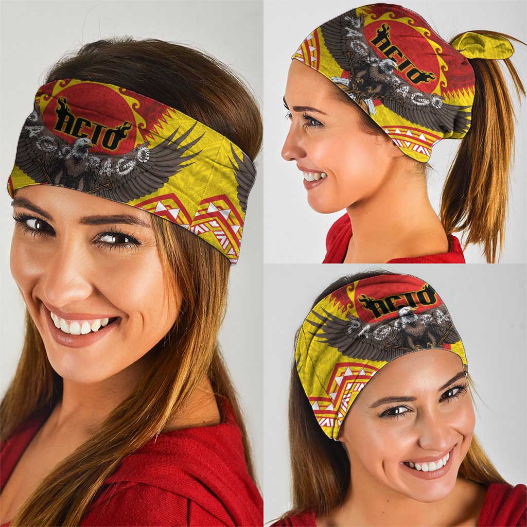 American Samoa Fautasi Race Neck Gaiter Pago Pago-Aeto Samoan Tattoo and Eagle LT03 - Polynesian Pride
