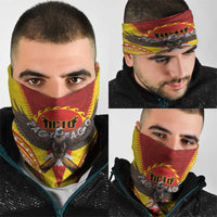 American Samoa Fautasi Race Neck Gaiter Pago Pago-Aeto Samoan Tattoo and Eagle LT03 - Polynesian Pride