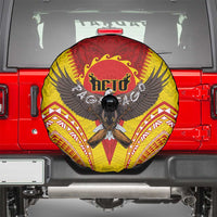 American Samoa Fautasi Race Spare Tire Cover Pago Pago-Aeto Samoan Tattoo and Eagle