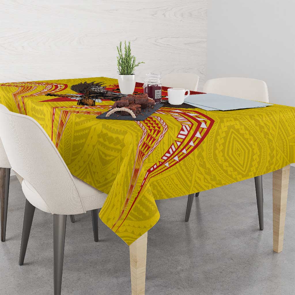 American Samoa Fautasi Race Tablecloth Pago Pago-Aeto Samoan Tattoo and Eagle LT03 - Polynesian Pride
