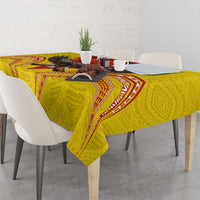 American Samoa Fautasi Race Tablecloth Pago Pago-Aeto Samoan Tattoo and Eagle LT03 - Polynesian Pride