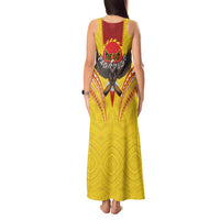 American Samoa Fautasi Race Tank Maxi Dress Pago Pago-Aeto Samoan Tattoo and Eagle