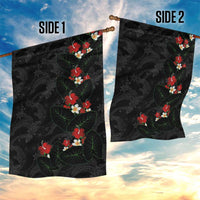 Hawaiian Taro Leaves-Hibiscus and Plumeria Garden Flag Floral Tribal Tattoo Motif LT03 - Polynesian Pride