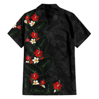 Hawaiian Taro Leaves-Hibiscus and Plumeria Hawaiian Shirt Floral Tribal Tattoo Motif LT03 - Polynesian Pride