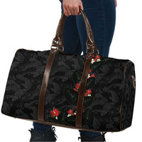 Hawaiian Taro Leaves-Hibiscus and Plumeria Travel Bag Floral Tribal Tattoo Motif LT03 - Polynesian Pride